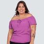 Imagem de Blusa Feminina Crepe Plus Size Ombro A Ombro PS059