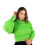 Imagem de Blusa Feminina Cropped Trico Gola Alta Boba Tendência Invern