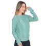 Imagem de Blusa Feminina De Lã Tricot Texturizada Gola Redonda Lisa