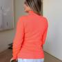 Imagem de Blusa Feminina De Tricô Com Elastano Gola Alta Inverno