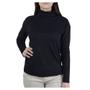 Imagem de Blusa Feminina Emilia Ferrara ML Suede Preta - 01.2437