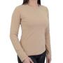 Imagem de Blusa Feminina Facinelli By Mooncity Fleece Bege Kaqui - 670355