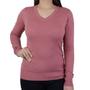 Imagem de Blusa Feminina Facinelli By Mooncity Tricot Terra Cota Rosa