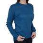 Imagem de Blusa Feminina Facinelli City Lady Tricot Plus Size Azul - 658072