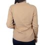 Imagem de Blusa Feminina Facinelli City Lady Tricot Plus Size Marrom Camel - 658066