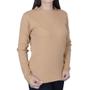 Imagem de Blusa Feminina Facinelli City Lady Tricot Plus Size Marrom Camel - 658066