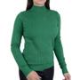 Imagem de Blusa Feminina Facinelli Tricot Verde Escuro - 651096