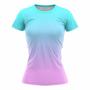 Imagem de Blusa Feminina Fitness Academia Camisa Caminhada Degrade Camiseta Treino Proteção UV50 - Efect