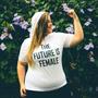 Imagem de Blusa Feminina Fitness Plus Size com Estampa e Capuz - Fitmoda 