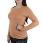 Imagem de Blusa Feminina Giraffe ML Marrom Caramelo - 32632