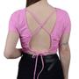 Imagem de Blusa Feminina Lado Avesso Cropped Rosa Candy - L119501