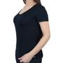 Imagem de Blusa Feminina Lunender Viscose Alongada Preta - 00237