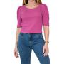 Imagem de Blusa Feminina LZT Cropped Rosa Fucsia - 8059