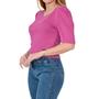 Imagem de Blusa Feminina LZT Cropped Rosa Fucsia - 8059