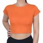 Imagem de Blusa Feminina LZT Cropped Viscose Laranja - 8078