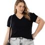 Imagem de Blusa Feminina Manga C/ Botões Plus Size Casual Para O Dia A Dia 40624A