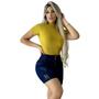 Imagem de Blusa Feminina Manga Curta cor Amarelo Mostarda