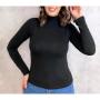 Imagem de Blusa feminina manga longa gola alta viscolycra roupas femininas