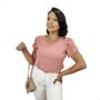 Imagem de Blusa Feminina Manga Princesa Tulipa Crepe Duna Nova Aurora