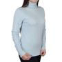 Imagem de Blusa Feminina Mochine Tricot Gola Alta Azul Celeste - TRFI8