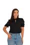 Imagem de Blusa Feminina Moda Evangélica Manga Curta Crepe Sku:B107