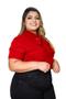 Imagem de Blusa feminina moda plus size manga curta barata sku:bp13