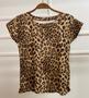 Imagem de Blusa feminina muscle animal print gola rasa feminina blogueiera