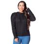 Imagem de Blusa Feminina Oliveira Malhas em Tricot Mangas Bufantes Preto