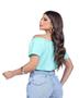 Imagem de Blusa Feminina Ombro a Ombro no Tecido Sedinha