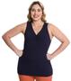 Imagem de Blusa Feminina Plus Size Canelada Secret Glam Azul