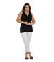 Imagem de Blusa Feminina Plus Size Canelada Secret Glam Preto