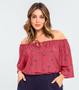 Imagem de Blusa Feminina Plus Size Ciganinha Rovitex Plus Vermelho - Rovitex Plus Size