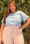 Imagem de Blusa Feminina Plus Size Com Detalhe Em Flores
