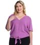 Imagem de Blusa Feminina Plus Size Decote V