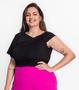 Imagem de Blusa Feminina Plus Size Em Malha Soft Secret Glam Preto