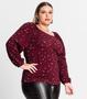 Imagem de Blusa Feminina Plus Size Em Molecotton Secret Glam Vermelho