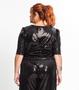 Imagem de Blusa Feminina Plus Size Em Paetê Secret Glam Preto