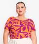 Imagem de Blusa Feminina Plus Size Estampada Secret Glam Roxo