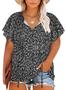 Imagem de Blusa Feminina Plus Size Eytino - Casual, Boho e Floral com Decote em V