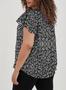 Imagem de Blusa Feminina Plus Size Eytino - Casual, Boho e Floral com Decote em V