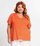 Imagem de Blusa Feminina Plus Size Secret Glam Laranja