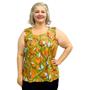 Imagem de Blusa Feminina Plus Size Senhora Bata Regata Estampada