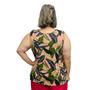 Imagem de Blusa Feminina Plus Size Senhora Bata Regata Estampada