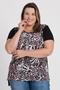 Imagem de Blusa Feminina Plus Size Visco Sublimada Animal Print - Serena