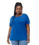 Imagem de Blusa Feminina Plus Size Visco Tricot Secret Glam Azul