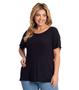 Imagem de Blusa Feminina Plus Size Visco Tricot Secret Glam Preto