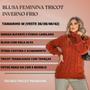 Imagem de Blusa Feminina Quente Tricot Grosso Gola Cacharrel Outono Inverno Confortável e Aconchegante Moda 2025 Social Elegante