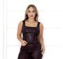 Imagem de Blusa feminina regata cirre imitando corselete
