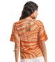 Imagem de Blusa Feminina Riscas Endless Laranja