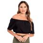 Imagem de Blusa Feminina Rovitex Endless Ciganinha Preto